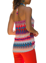 Load image into Gallery viewer, Tropical Print Halter Top