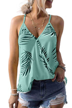 Load image into Gallery viewer, Tropical Plant Print Tank Top