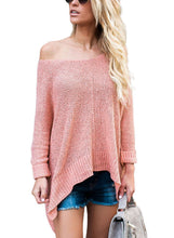 Load image into Gallery viewer, Oversized Knit High-low Slit Side Sweater