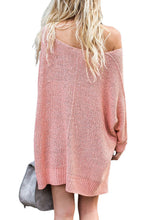 Load image into Gallery viewer, Oversized Knit High-low Slit Side Sweater