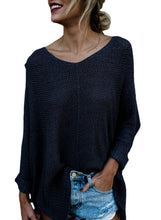 Load image into Gallery viewer, Oversized Knit High-low Slit Side Sweater