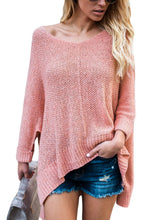 Load image into Gallery viewer, Oversized Knit High-low Slit Side Sweater
