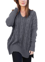Load image into Gallery viewer, Oversized Cozy up Knit Sweater