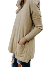 Load image into Gallery viewer, Oversize Fit Pocket Sweater Tunic
