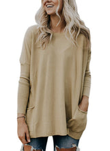 Load image into Gallery viewer, Oversize Fit Pocket Sweater Tunic