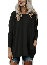 Load image into Gallery viewer, Oversize Fit Pocket Sweater Tunic