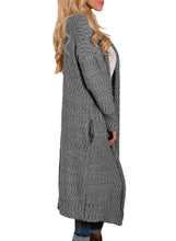 Load image into Gallery viewer, Open Front Knit Long Cardigan