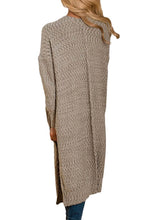 Load image into Gallery viewer, Open Front Knit Long Cardigan