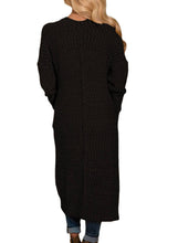 Load image into Gallery viewer, Open Front Knit Long Cardigan
