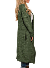 Load image into Gallery viewer, Open Front Knit Long Cardigan