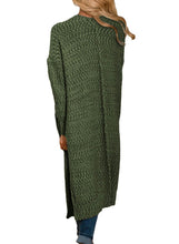 Load image into Gallery viewer, Open Front Knit Long Cardigan