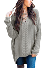 Load image into Gallery viewer, Crisscross Oversize Sweater