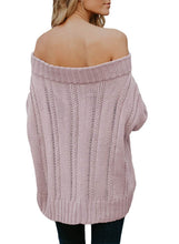 Load image into Gallery viewer, Off The Shoulder Winter Sweater