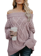 Load image into Gallery viewer, Off The Shoulder Winter Sweater
