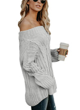 Load image into Gallery viewer, Off The Shoulder Winter Sweater