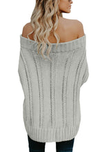 Load image into Gallery viewer, Off The Shoulder Winter Sweater
