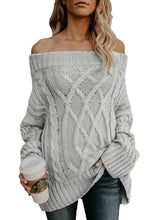 Load image into Gallery viewer, Off The Shoulder Winter Sweater