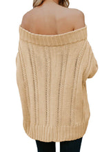 Load image into Gallery viewer, Off The Shoulder Winter Sweater