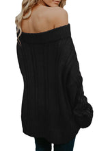 Load image into Gallery viewer, Off The Shoulder Winter Sweater