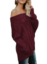 Load image into Gallery viewer, Off The Shoulder Winter Sweater
