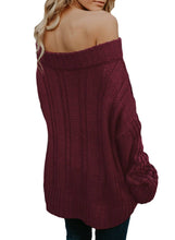 Load image into Gallery viewer, Off The Shoulder Winter Sweater