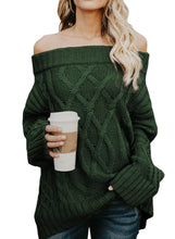 Load image into Gallery viewer, Off The Shoulder Winter Sweater
