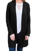 Load image into Gallery viewer, Open Front Women Cardigan with Pockets
