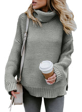 Load image into Gallery viewer, Cozy Long Sleeves Turtleneck Sweater