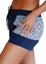 Load image into Gallery viewer, Patch Pocket Navy Board Shorts