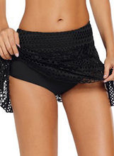Load image into Gallery viewer, Crochet Lace Skirted Bikini Bottom
