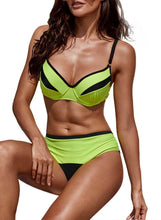 Load image into Gallery viewer, Fluorescent Contrast 2pcs Bikinis Swimsuit