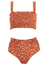 Load image into Gallery viewer, Flower Smocked Swimwear