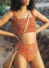 Load image into Gallery viewer, Flower Smocked Swimwear