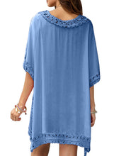 Load image into Gallery viewer, Crochet Trimming Beach Cover up
