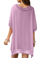 Load image into Gallery viewer, Crochet Trimming Beach Cover up