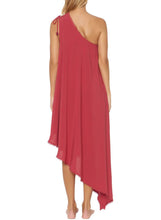 Load image into Gallery viewer, One-Shoulder Maxi Cover-Up Dress