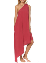 Load image into Gallery viewer, One-Shoulder Maxi Cover-Up Dress