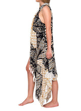 Load image into Gallery viewer, Tropical Beach Vest Cover Up