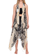 Load image into Gallery viewer, Tropical Beach Vest Cover Up