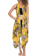 Load image into Gallery viewer, Tropical Beach Vest Cover Up