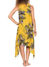 Load image into Gallery viewer, Tropical Beach Vest Cover Up