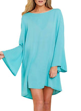 Load image into Gallery viewer, Open Back Tassels Cover Up Dress