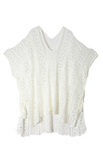 Load image into Gallery viewer, Solid Crochet Knitted Beachwear Swimsuit Cover Up Dress