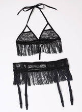 Load image into Gallery viewer, Fringe Lace Bralette Set