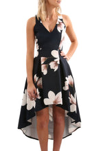 Load image into Gallery viewer, Floral High Low Hem Midi Dress