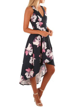 Load image into Gallery viewer, Floral High Low Hem Midi Dress