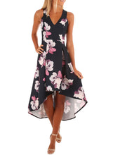 Load image into Gallery viewer, Floral High Low Hem Midi Dress