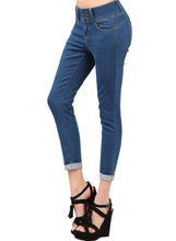 Load image into Gallery viewer, Cuffed Butt Lifting Skinny Jeans
