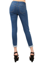 Load image into Gallery viewer, Cuffed Butt Lifting Skinny Jeans