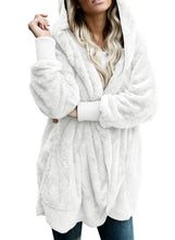Load image into Gallery viewer, Open Front Fleece Cardigan Jacket